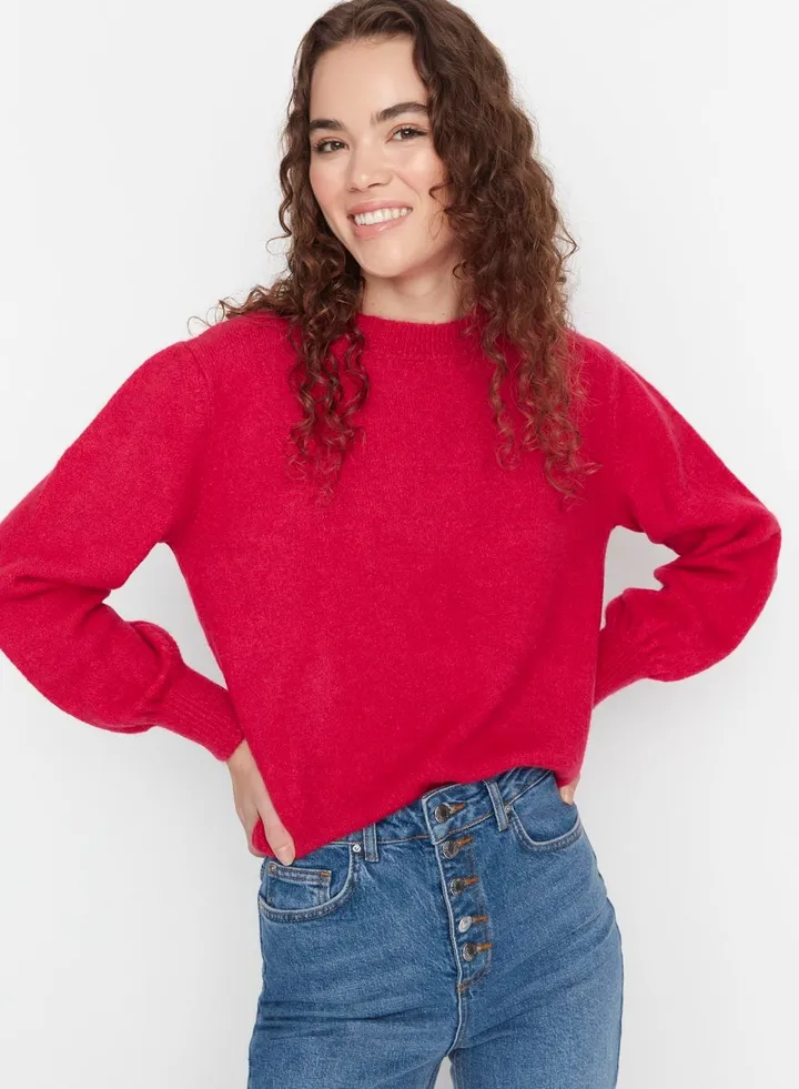 Crew Neck Knitted Sweater