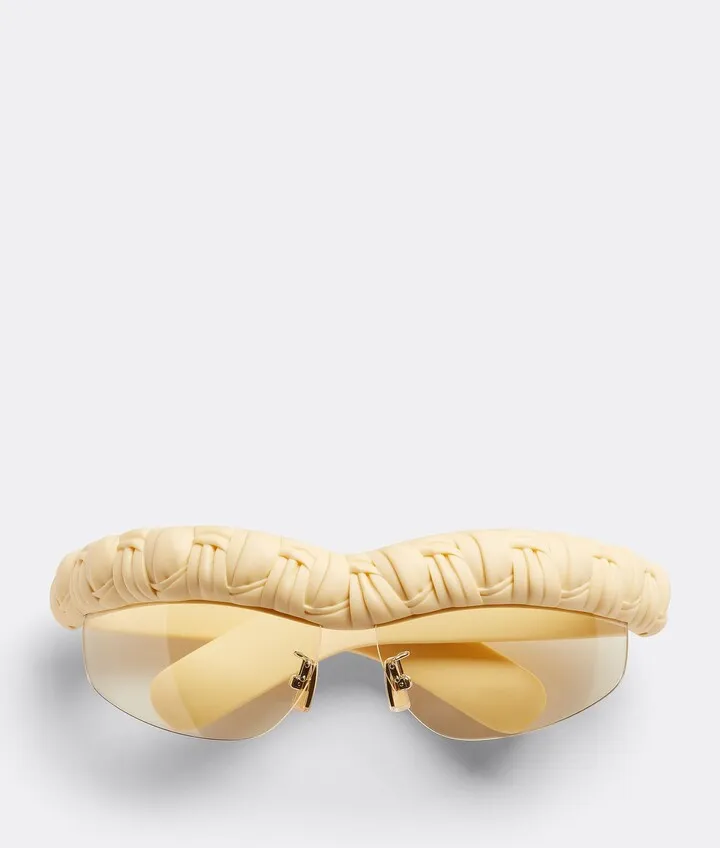 Pleat Wraparound Sunglasses