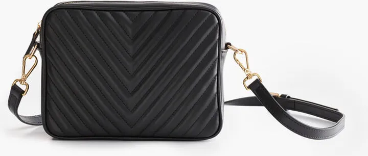 Italian Leather Quilted Crossbody Bag