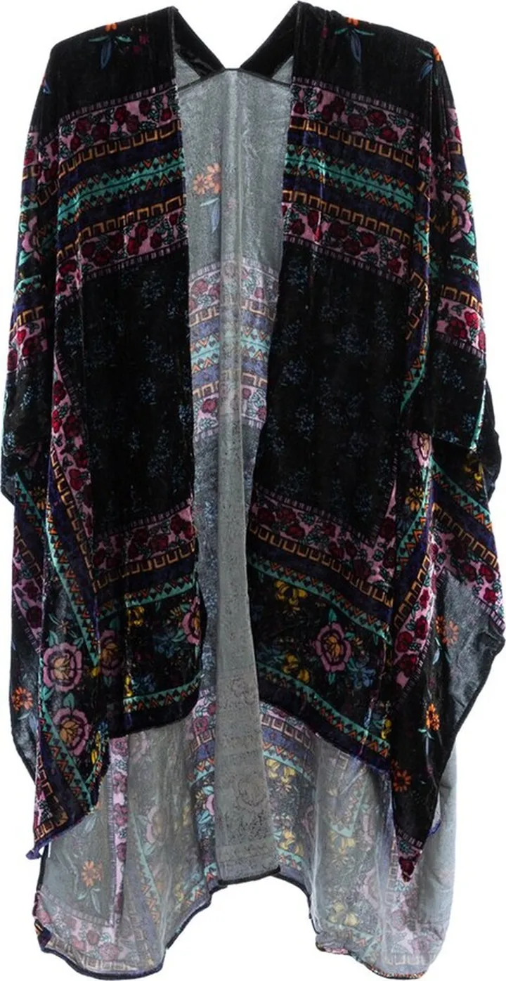 Saachi Velvet Poncho