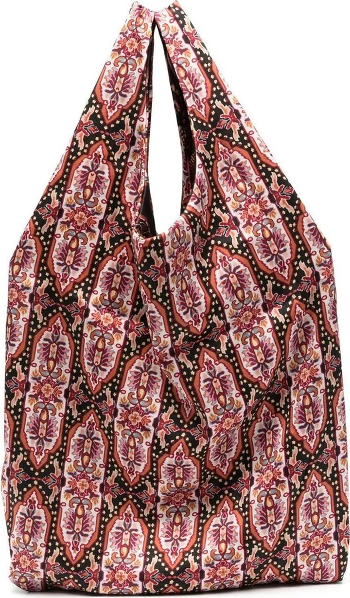 Patterned Jacquard Tote Bag