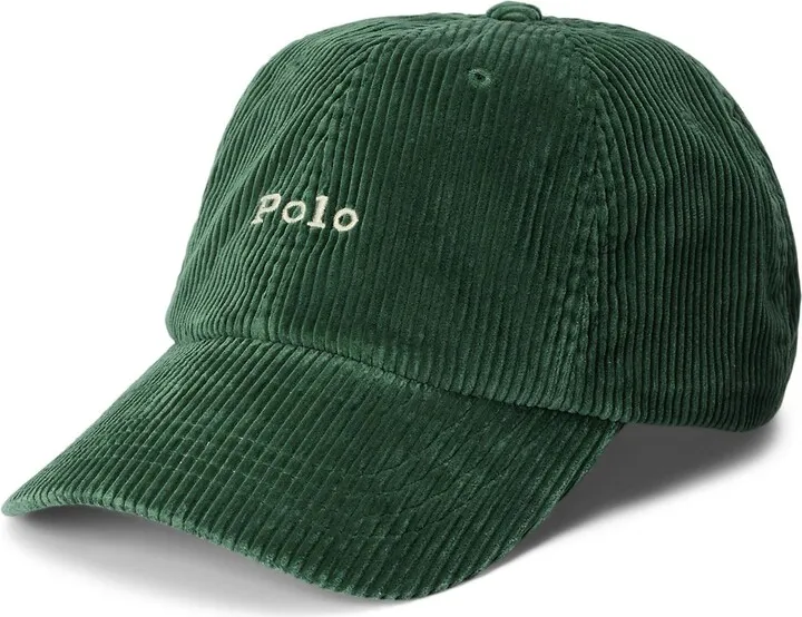 Logo Corduroy Ball Cap Hat Deep Purple