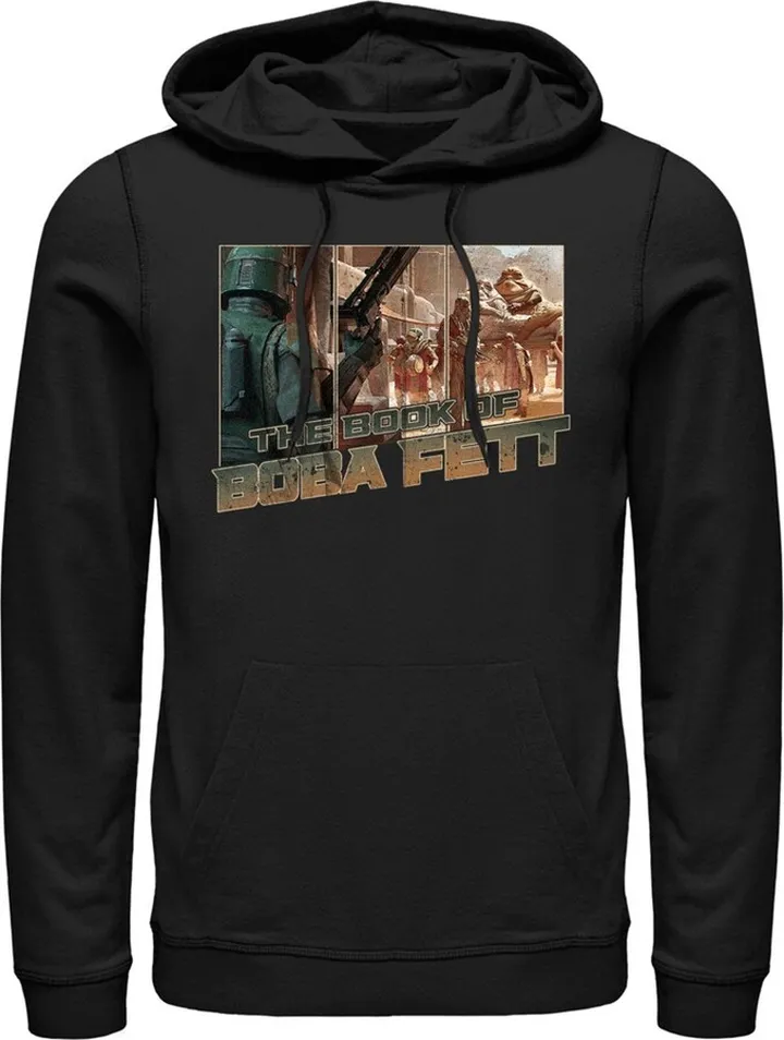 Men's Star Wars: The Book of Boba Fett Hutt Twins To Reclaim Pull Over Hoodie - Black - X Large