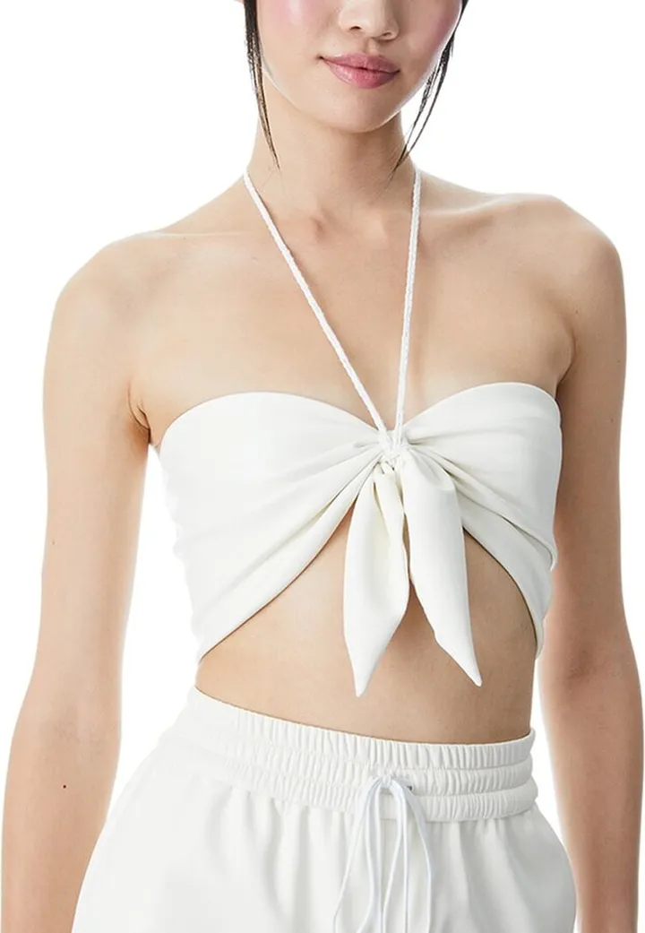 Alice + Olivia Livia Halter Top