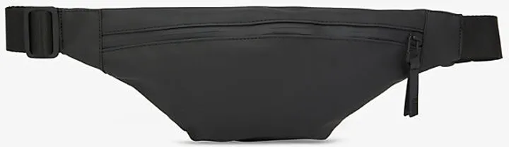 Black Branded Coated Belt bag