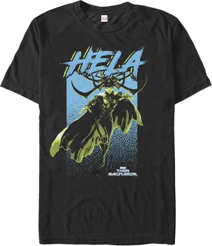 Men's Marvel Thor: Ragnarok Hela Portrait T-Shirt - Black - 2X Large