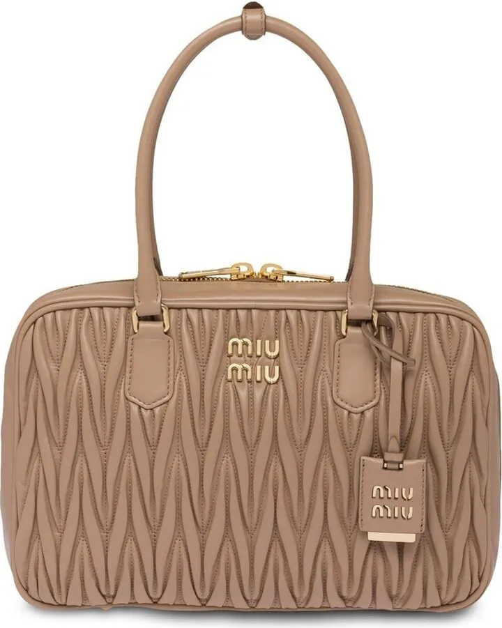 Matelassé nappa leather tote bag