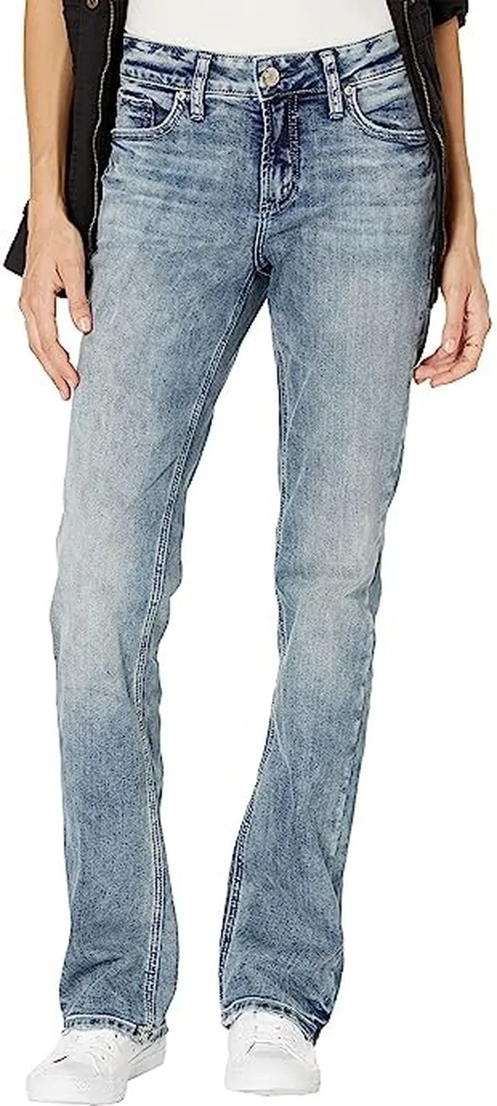 Silver Jeans Co. Elyse Mid-Rise Slim Bootcut Jeans L03601EGX238 (Indigo) Women's Jeans