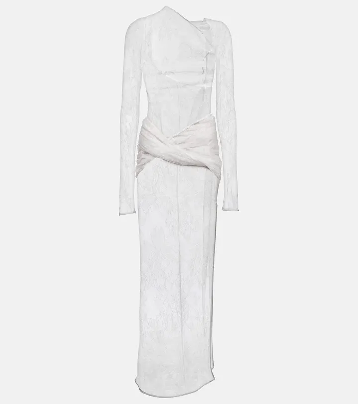 La Robe Piombone tulle maxi dress