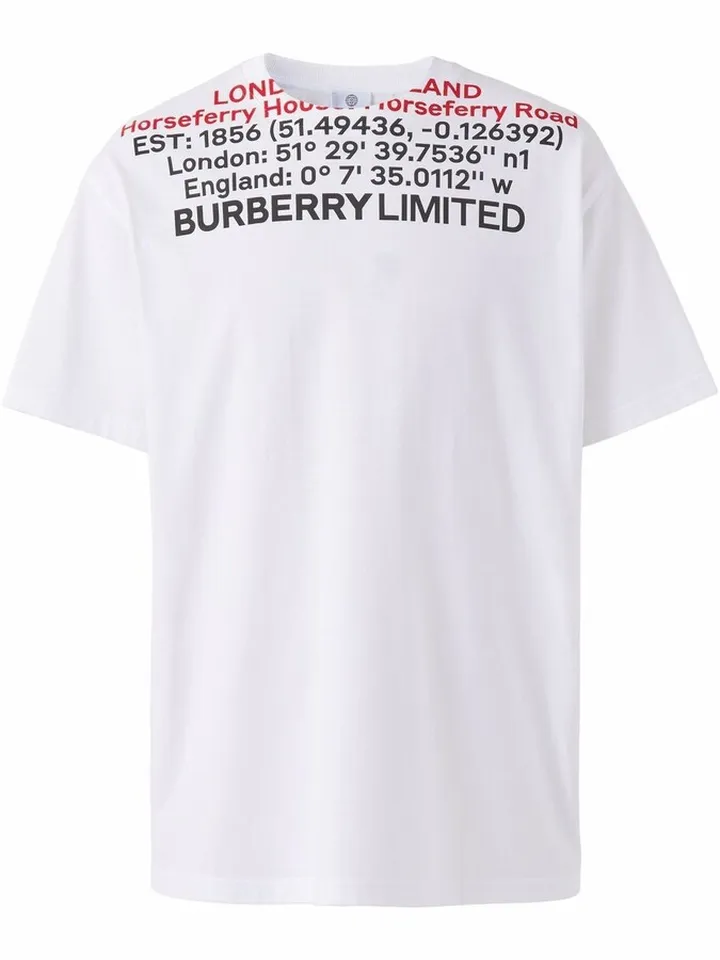 Location-print T-shirt