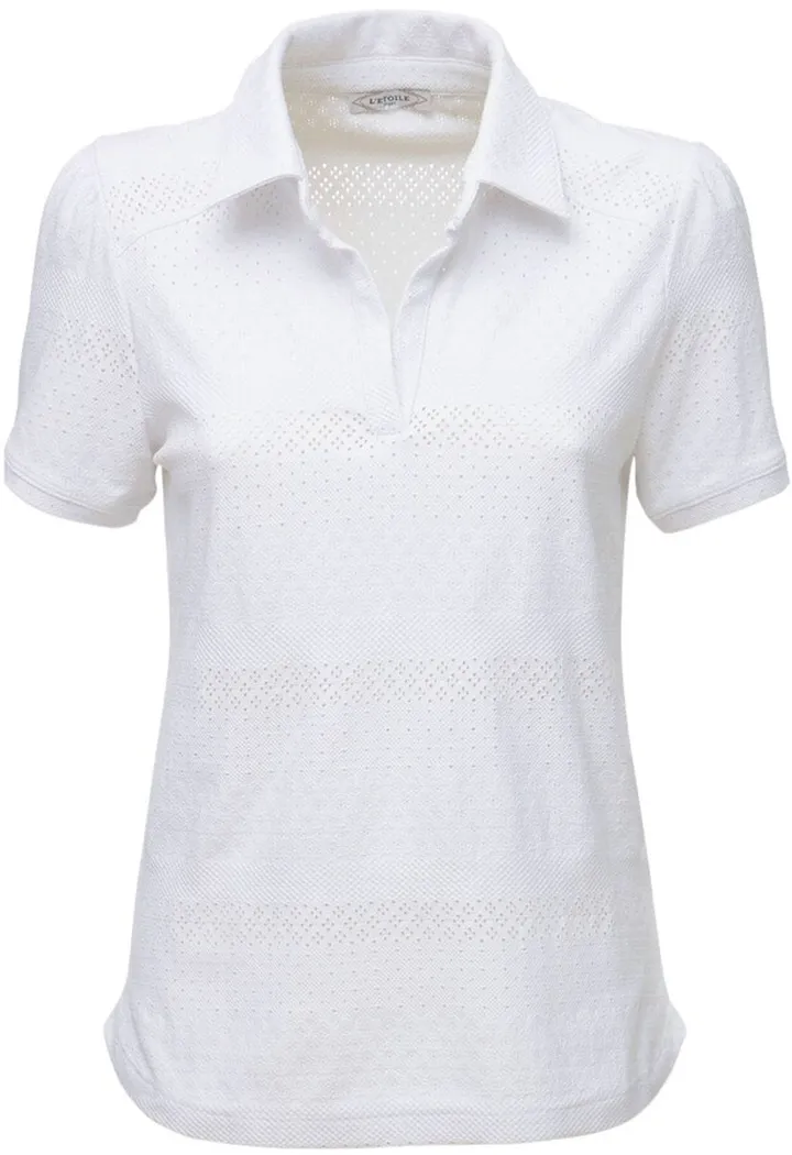 Lace polo shirt