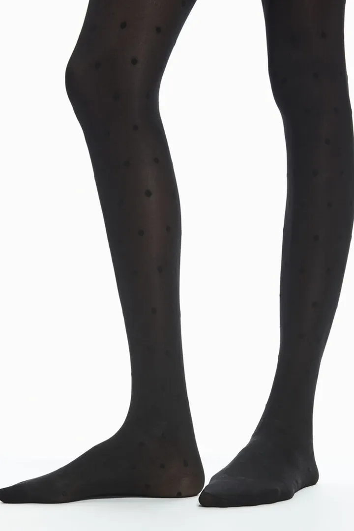 Sheertex Semi-Sheer Polka-Dot Tights