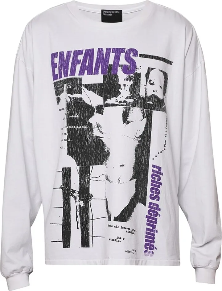 Vol IV Long-Sleeve Tee White and Purple