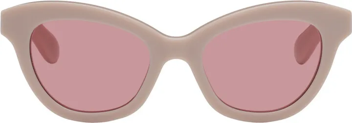 Alexander McQueen Pink Cat-Eye Sunglasses