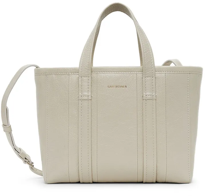 Balenciaga Off-White Small Barbes East-West Bag
