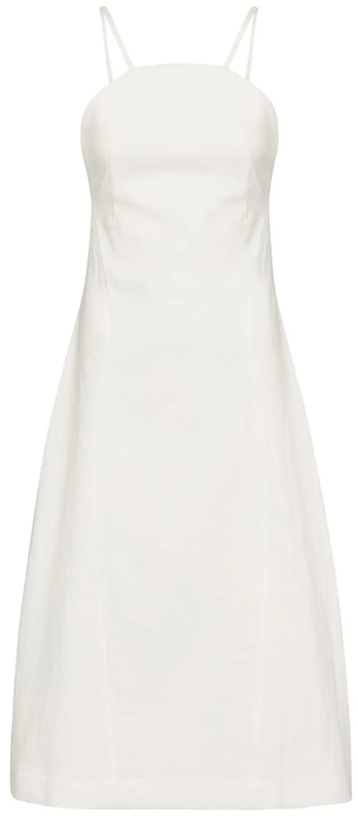 Cotton-blend midi dress