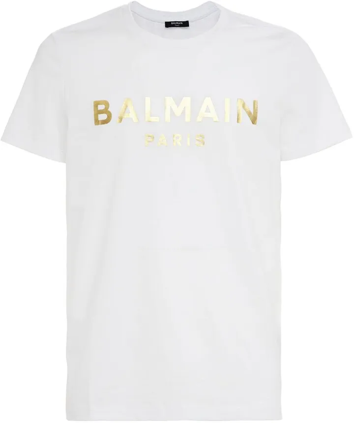 Logo foil cotton jersey t-shirt