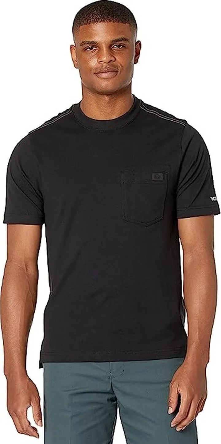 Wolverine Guardian Cotton Pocket Tee Short Sleeve (Black) Men's Clothing