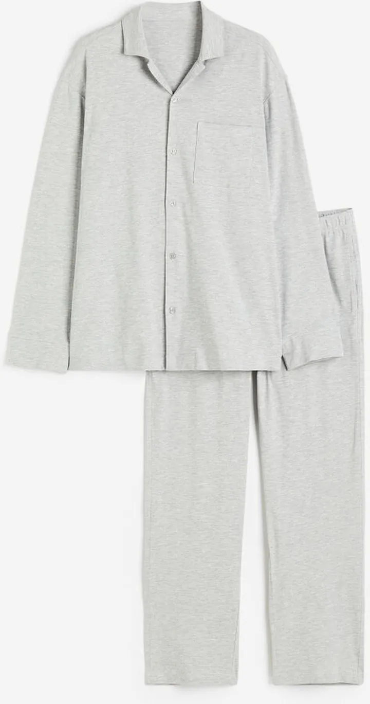 Relaxed Fit Cotton Jersey Pajamas