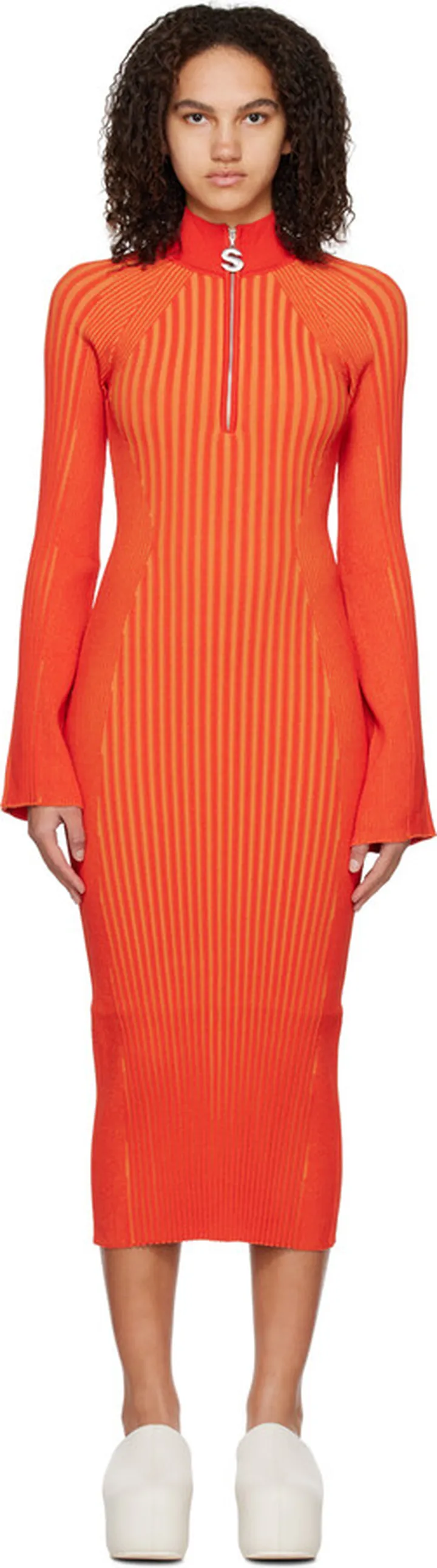 Simon Miller Orange Zumi Midi Dress