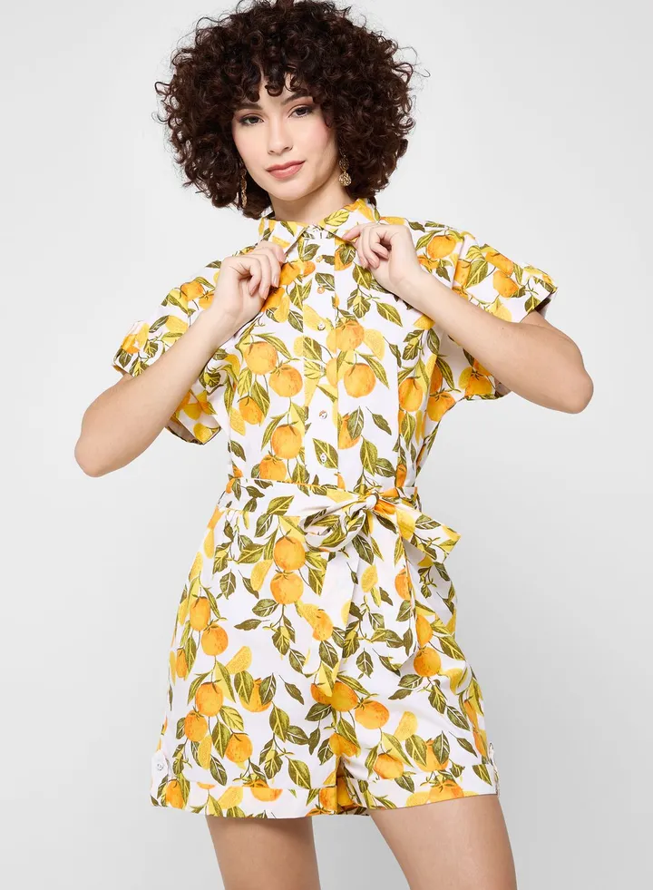 Floral Print Playsuit