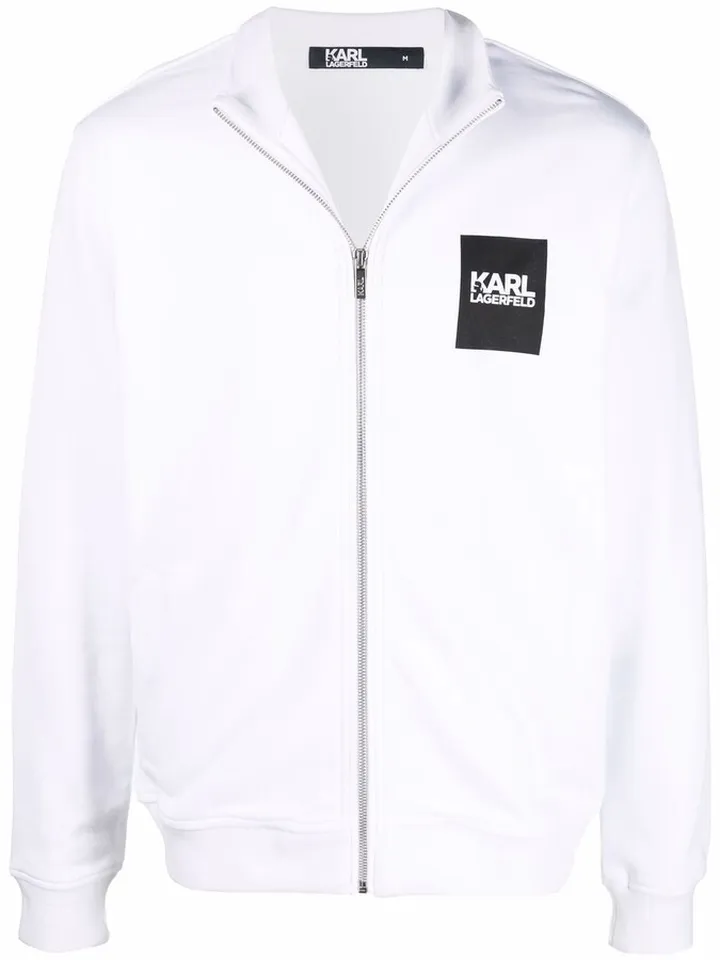 Logo-Print Zipped Sweater