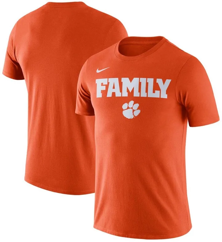Men's Orange Clemson Tigers Family T-shirt