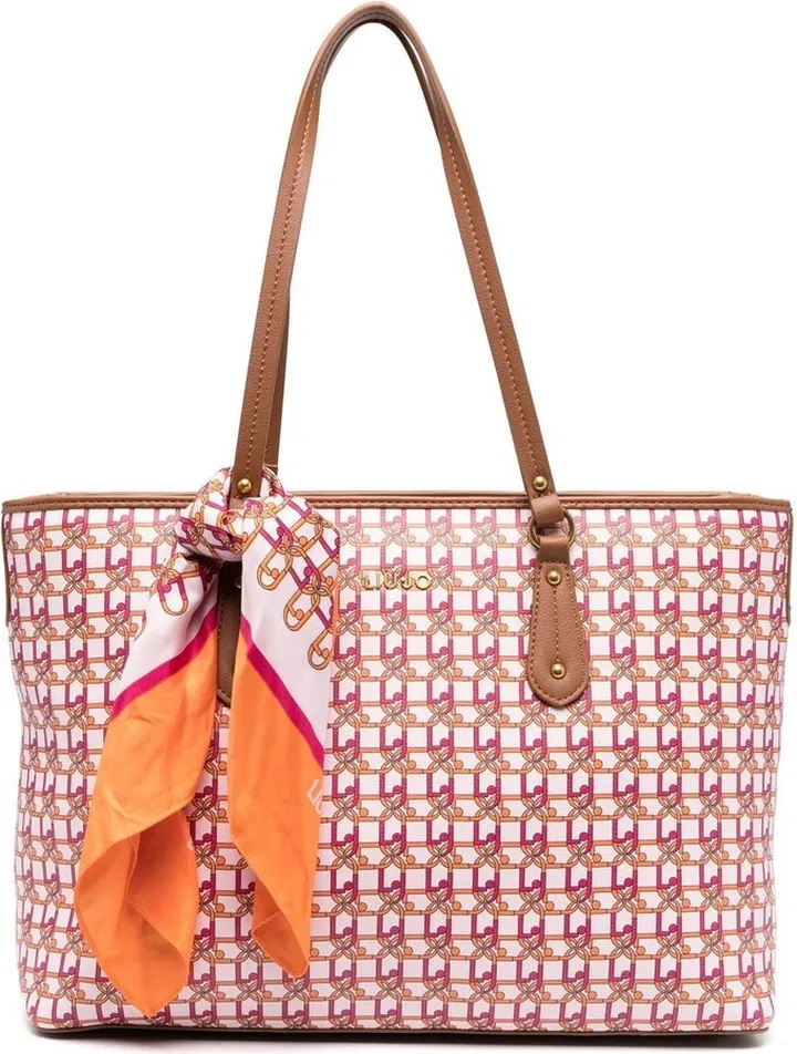 Monogram-Print Tote Bag