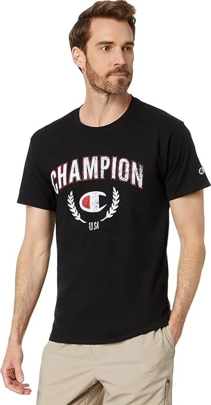 Champion Americana Classic Graphic Tee II (Black) Men's Clothing