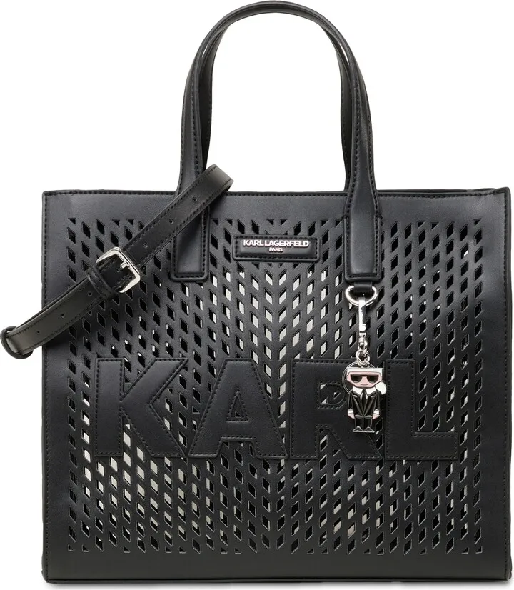 Karl Lagerfeld Paris Nouveau Medium Perforated Tote