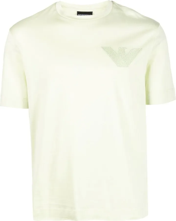 logo-embroidery cotton T-shirt