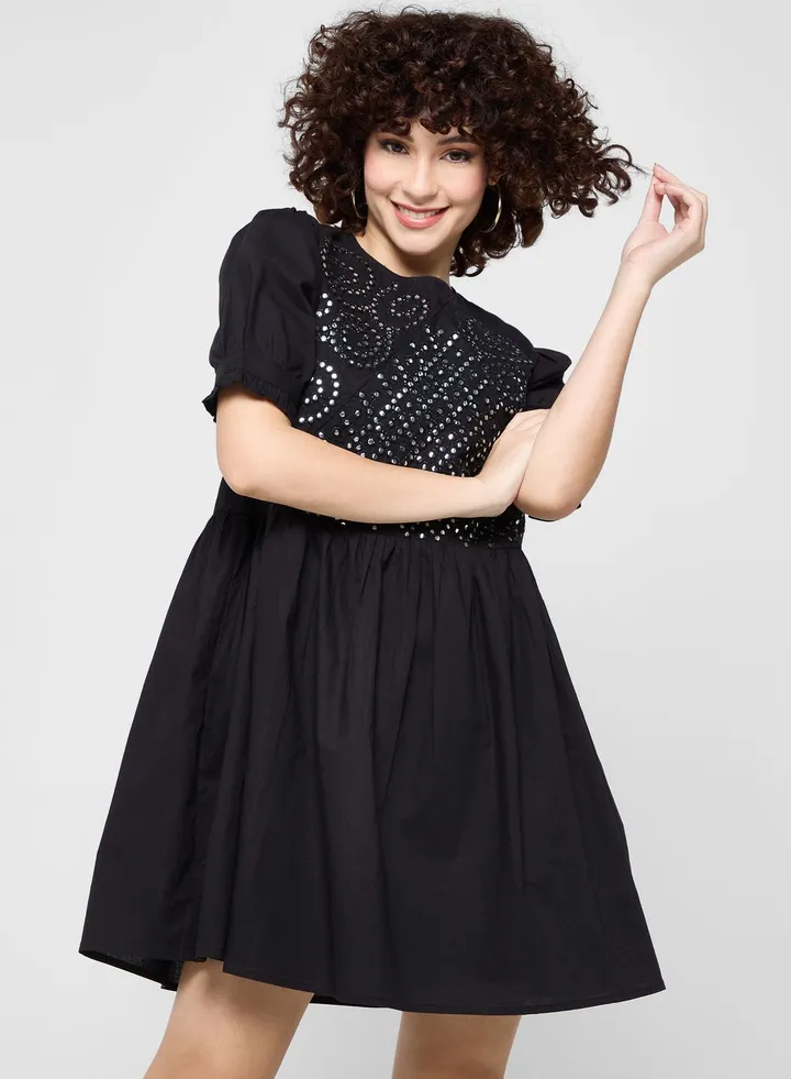 Round Neck Knitted Tunic