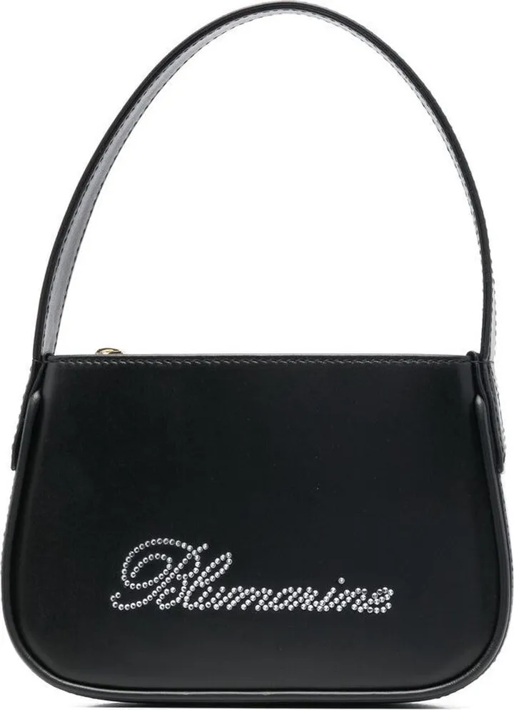 Crystal-Embellished Leather Mini Bag