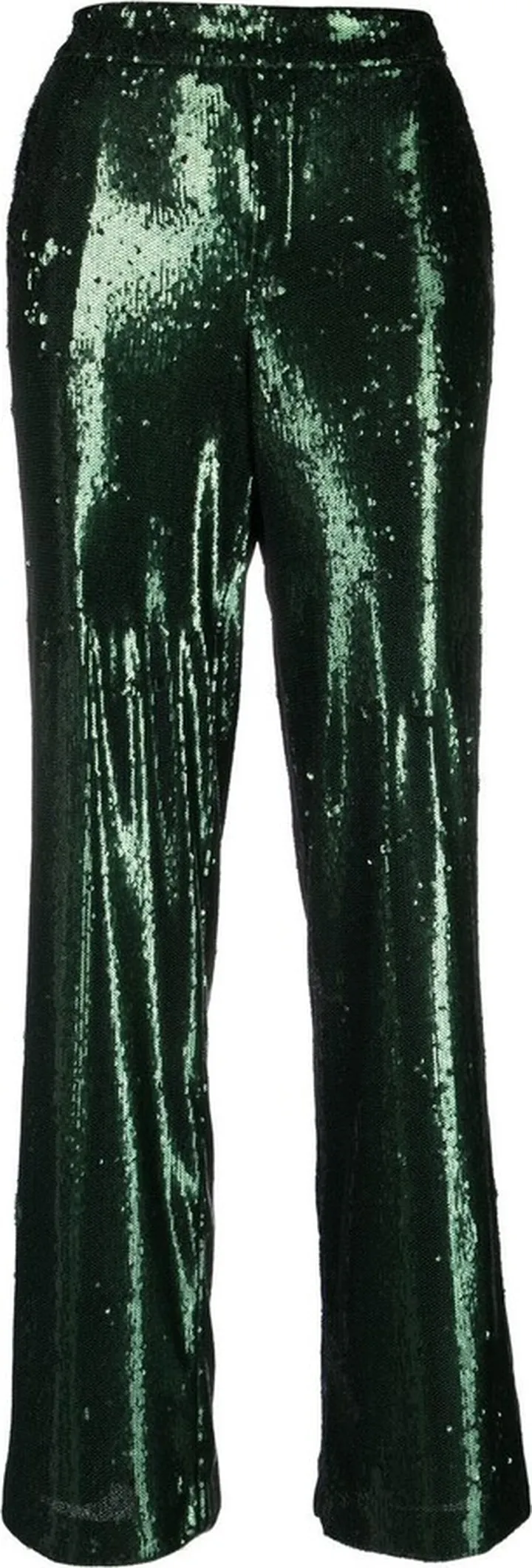 Sequinned Straight-Leg Trousers