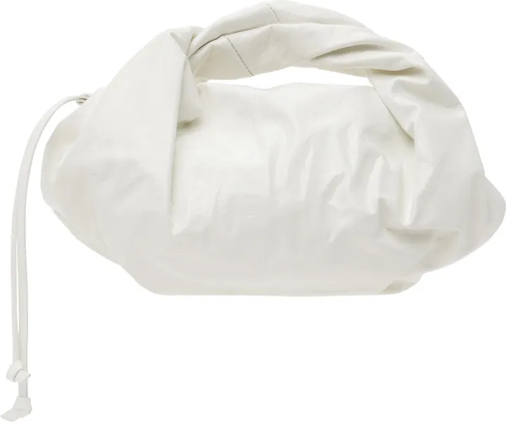 Dries Van Noten White Crinkled Bag