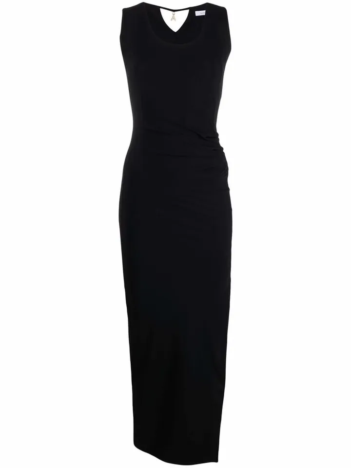 Essential slit-front maxi dress