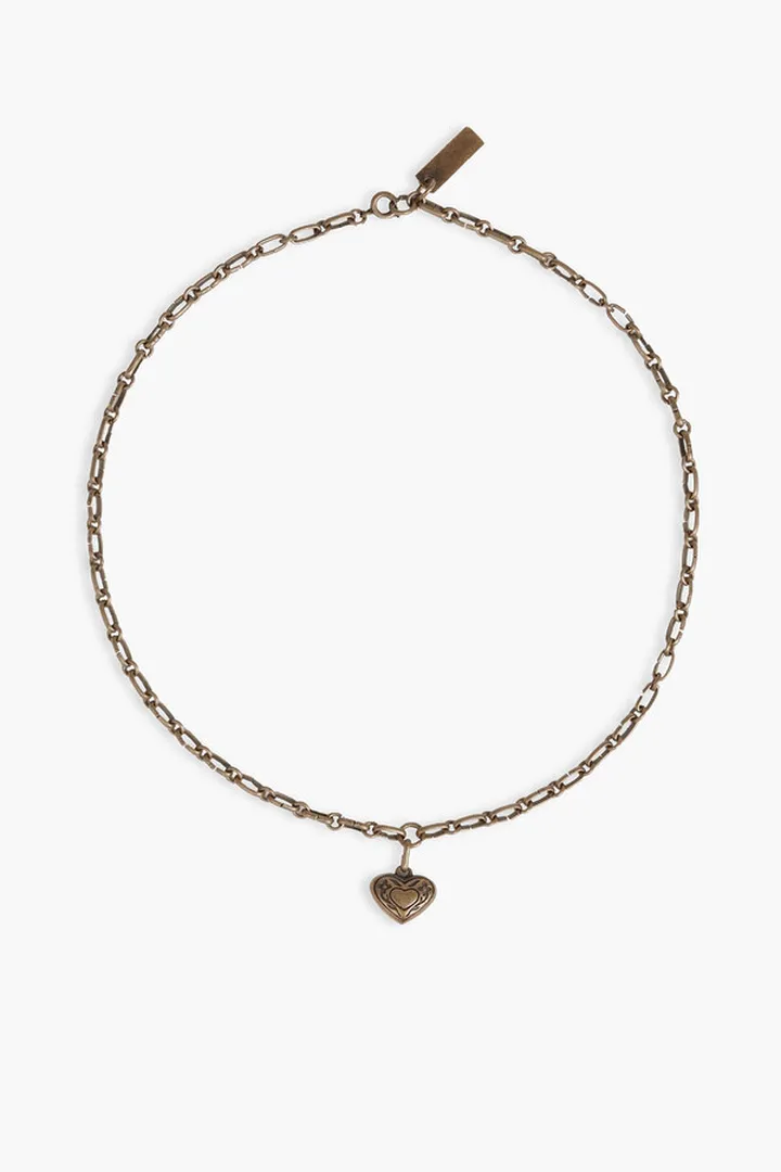 Burnished gold-tone necklace