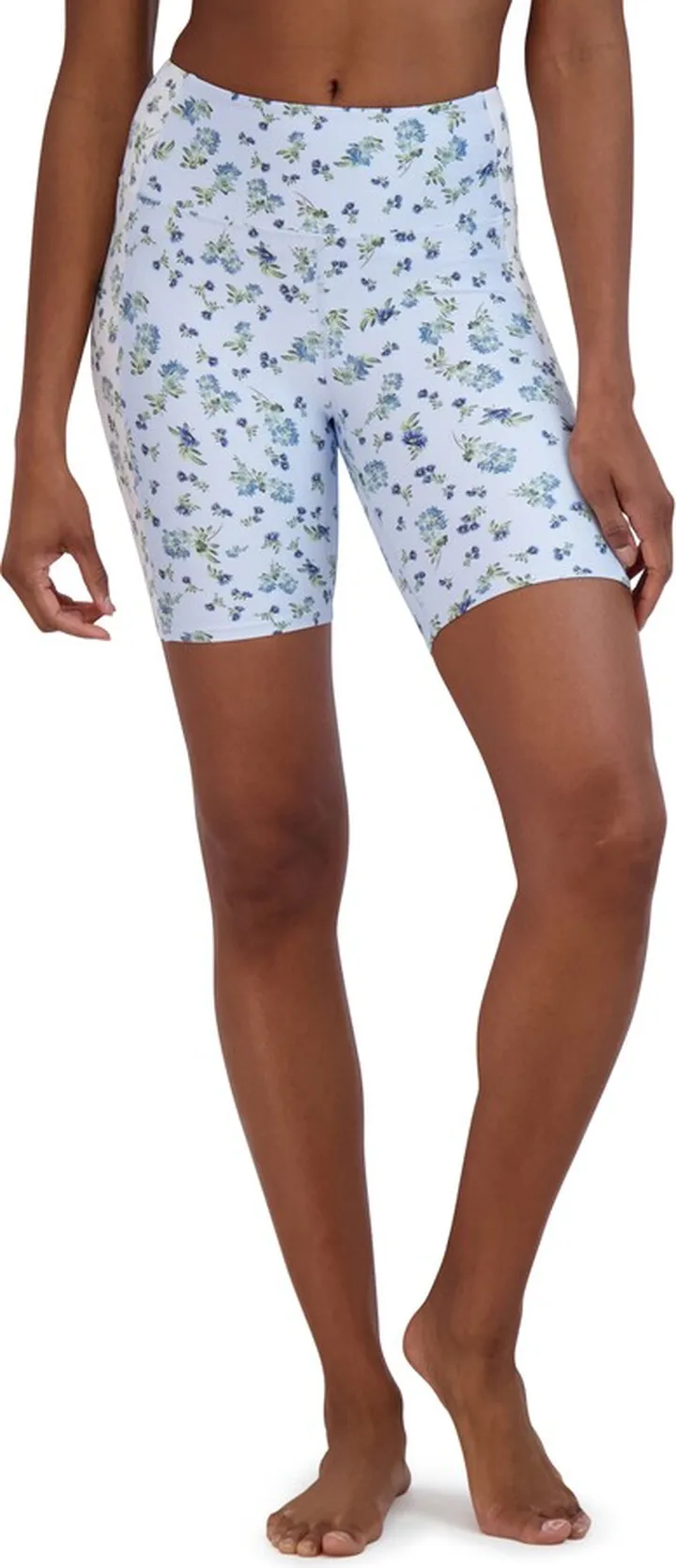 Ditsy Floral High Waist Bike Shorts