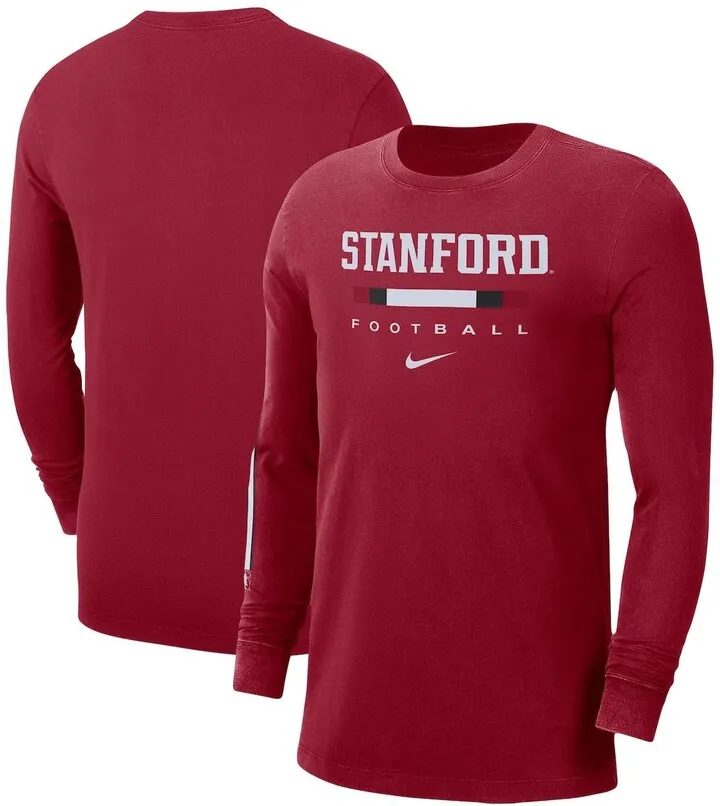 Men's Nike Cardinal Stanford Cardinal Word Long Sleeve T-shirt