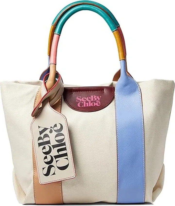 See by Chloe Laetizia Small Tote (Persian Blue) Handbags
