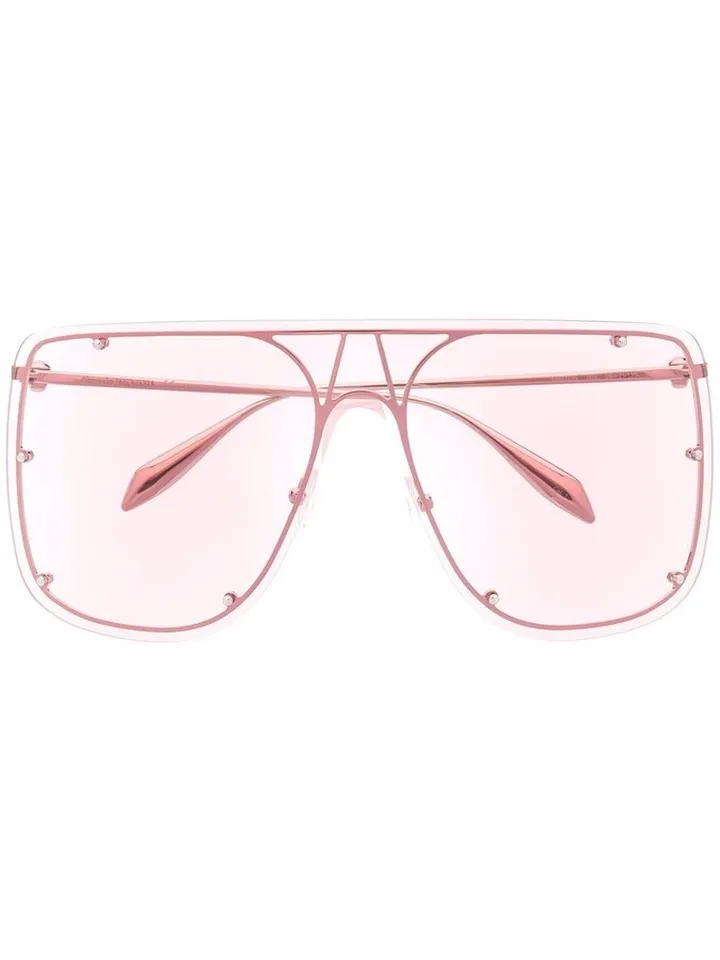 Tinted Oversize-Frame Sunglasses