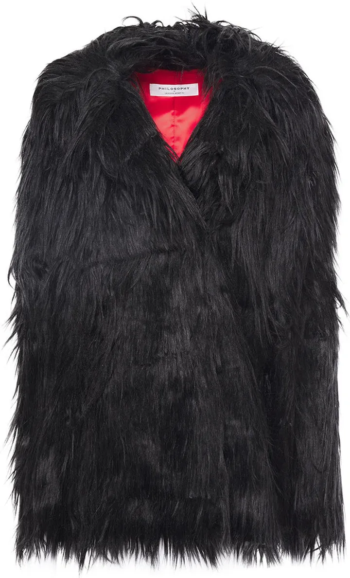 Faux fur coat