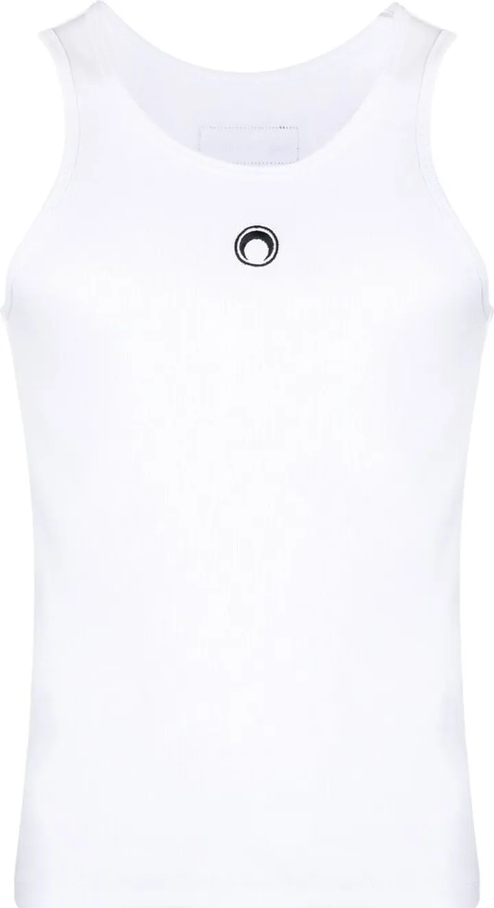 Crescent-Moon Sleeveless Top