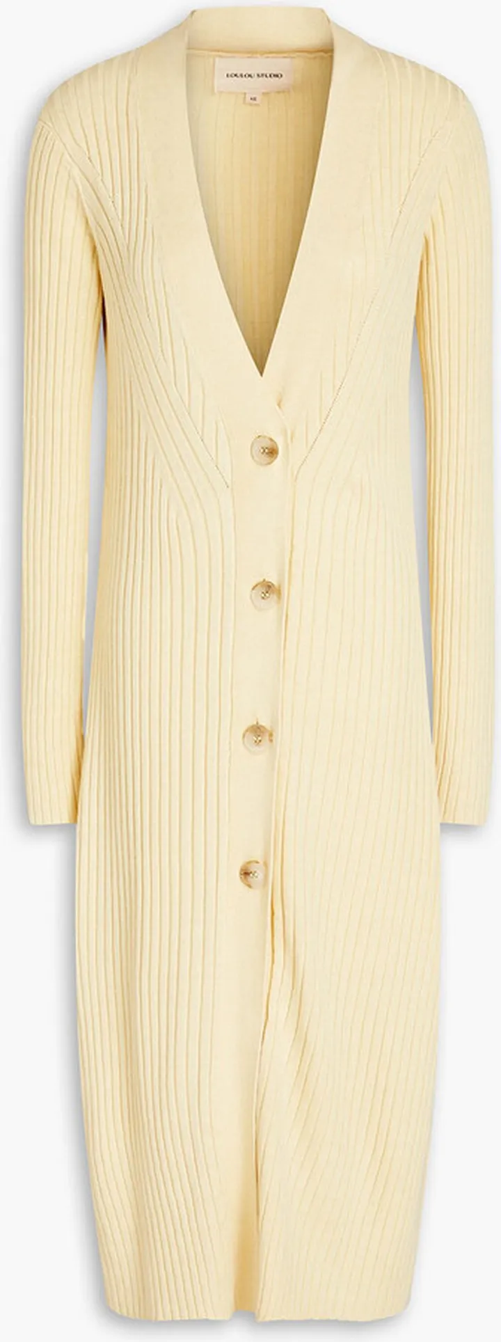 Sutil ribbed silk-blend cardigan