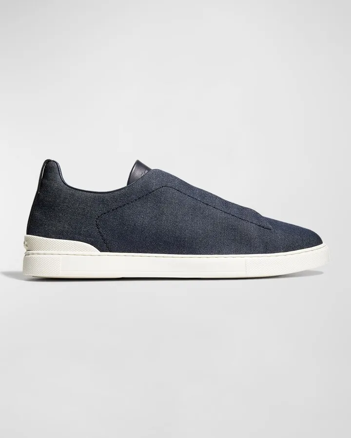 Men's Canvas Slip-On Low-Top Sneakers