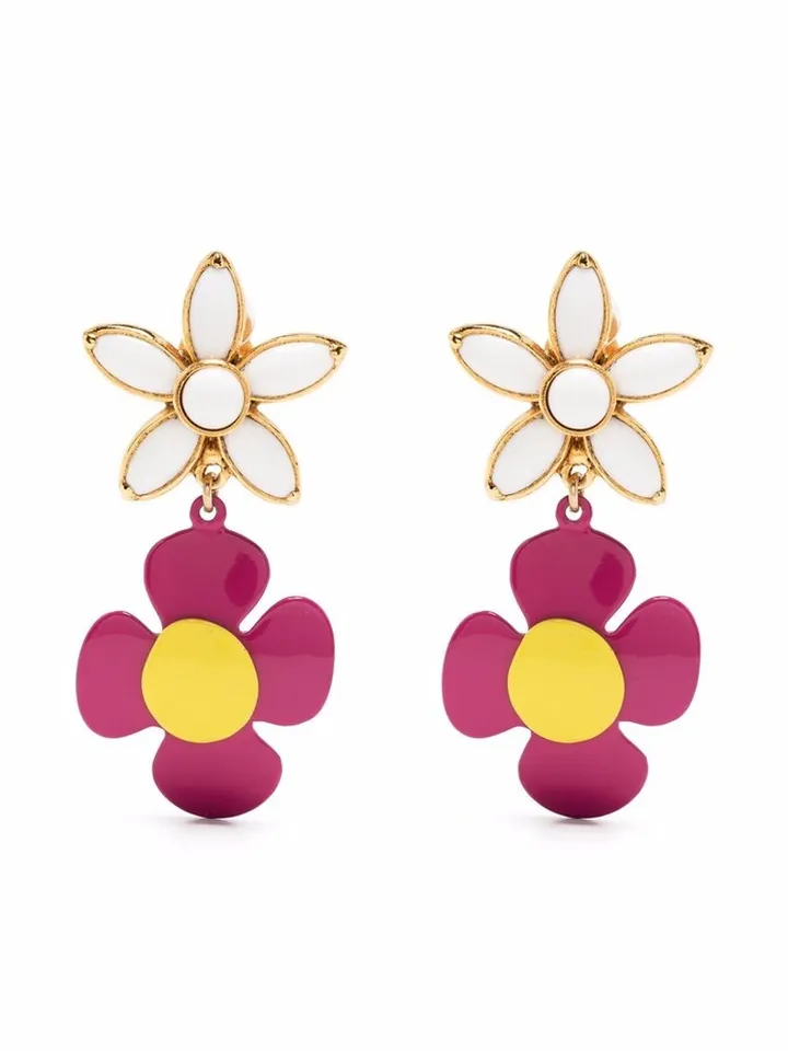 Floral Clip-On Earrings