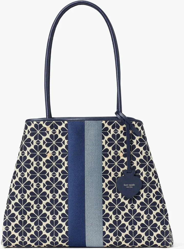 Kate Spade Spade Flower Jacquard Stripe Everything Large Tote