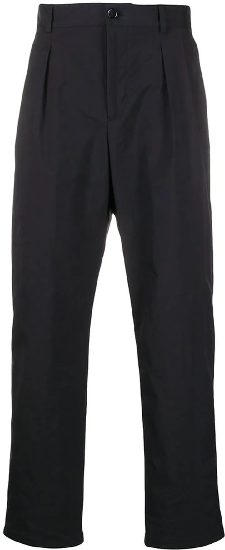 Pleat-Detailed Straight-Leg Trousers