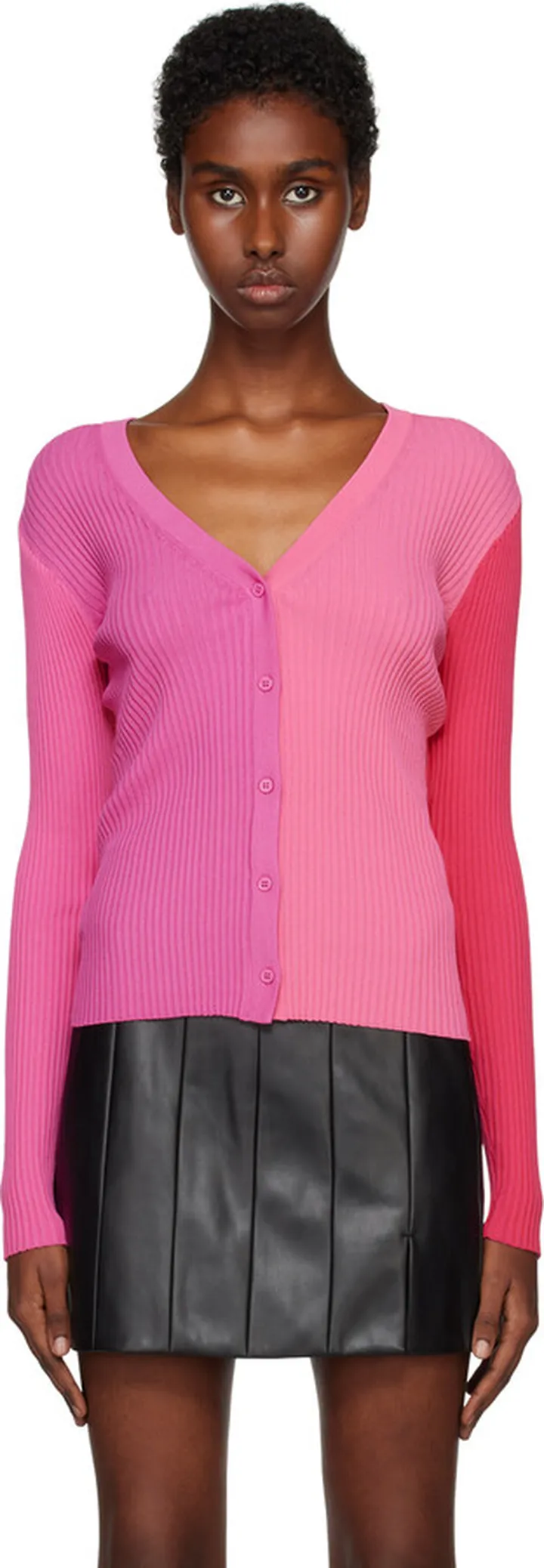 Staud Pink Cargo Cardigan