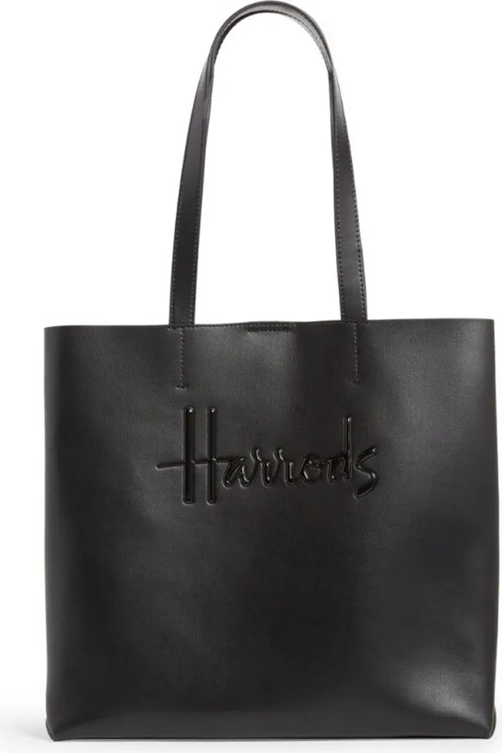 Harrods Medium Leather Kensington Tote Bag